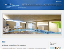 Tablet Screenshot of corthierchiropractors.be